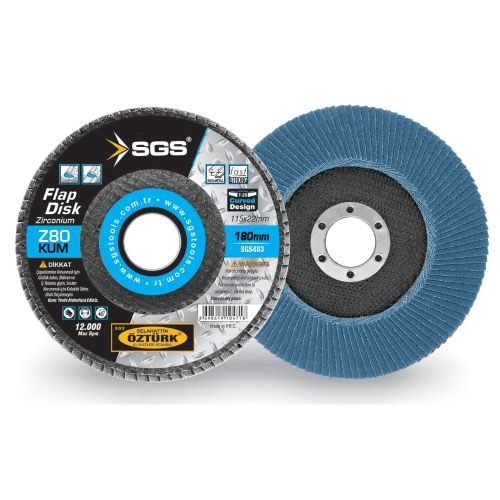 FLAP DİSK 180MM 80KUM (Zirconium)