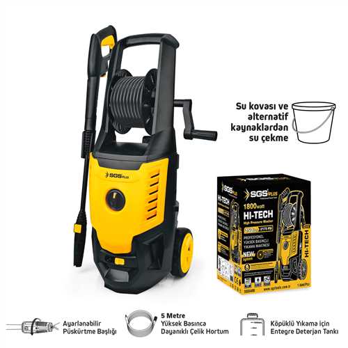 YÜKSEK BASINÇLI YIKAMA MAKİNASI 1800 WATT 150 BAR