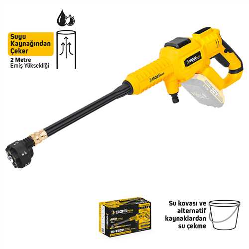 AKÜLÜ BASINÇLI YIKAMA MAKİNESİ 30 BAR 435 PSI (SOLO MAKİNA)