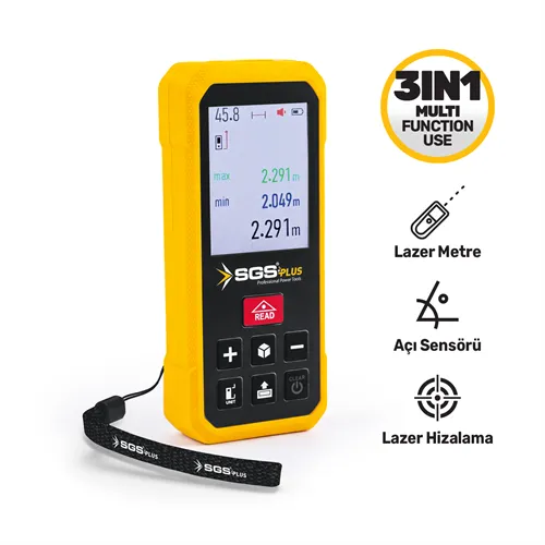 LAZER METRE 100 MT (SU TERAZİ&HİZALAMA) 3 IN 1