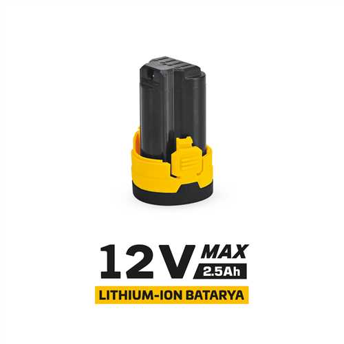 12 VOLT YEDEK BATARYA (2.5Ah)